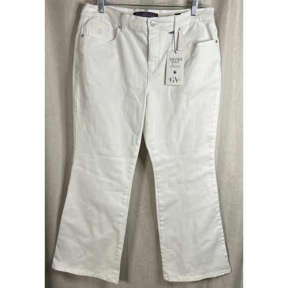 Gloria Vanderbilt Denim - Gloria Vanderbilt NWT Women’s White Denim Jeans Size 12PS - Amanda Bootcut